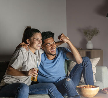 Family Watching TV